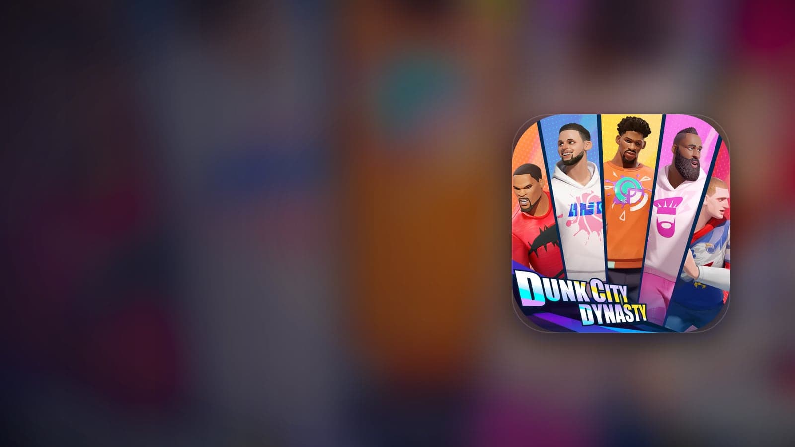Dunk City Dynasty NBA licensed 3v3 streetball game promotional art